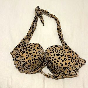 Victoria’s Secret Swim Cheetah Leopard Top 34DD Animal print